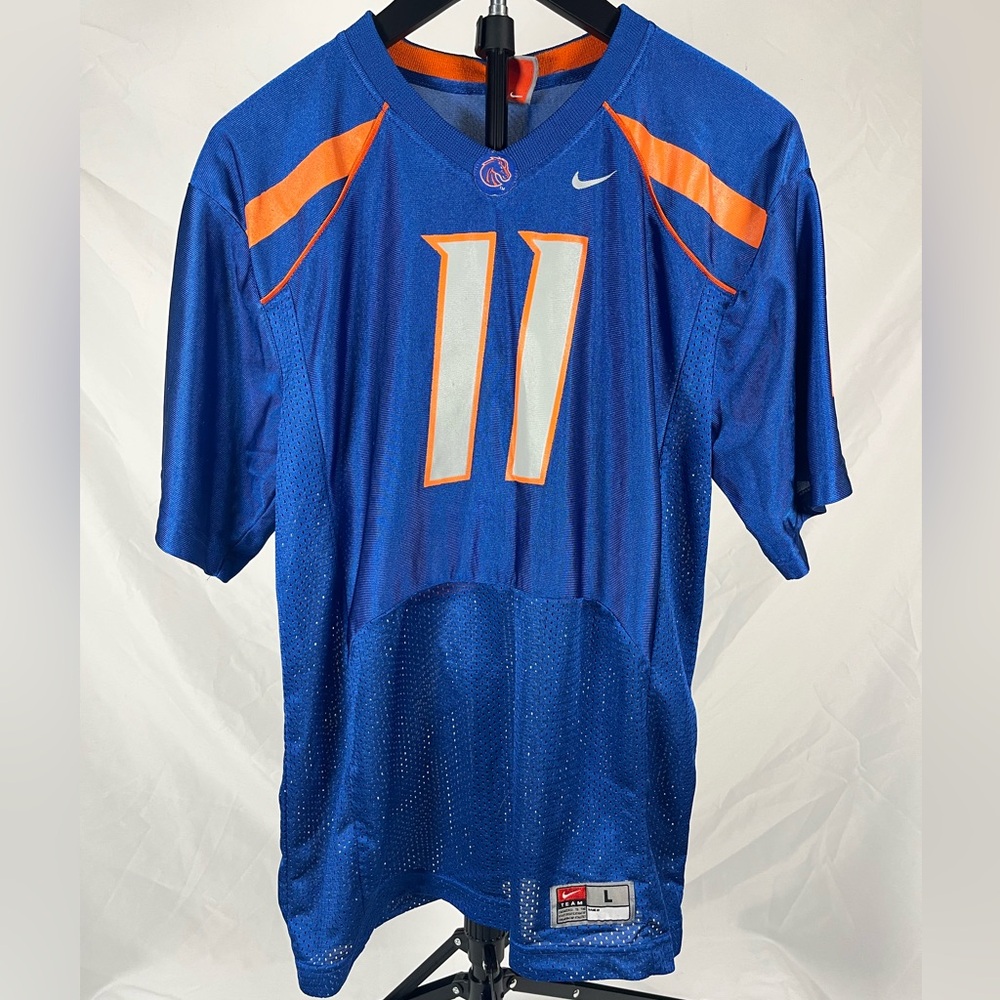 Nike Boise State Broncos #11 Football Jersey Blue Size L
